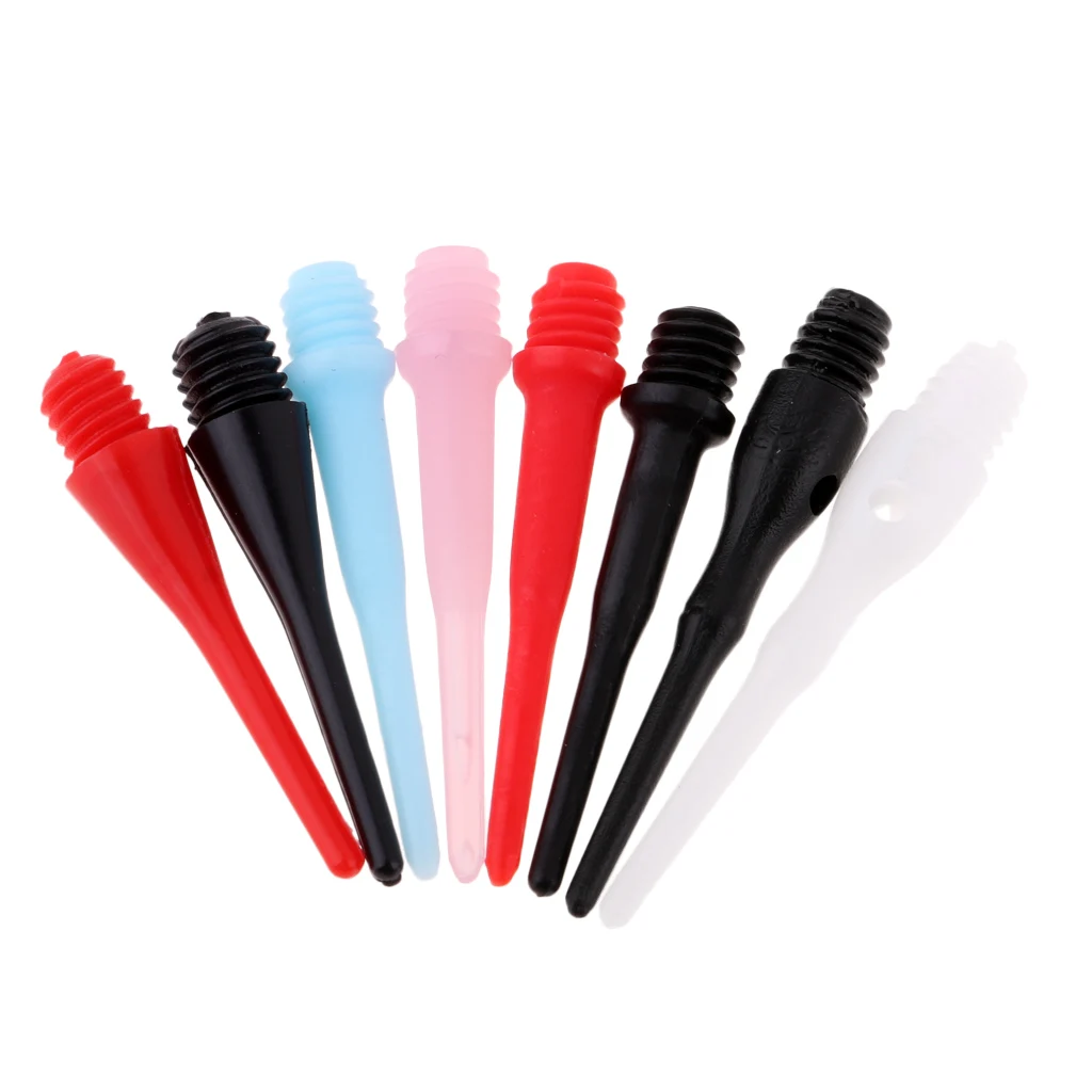 Pack 20 Standard 2BA Thread Nylon Soft Tips Dart Points Needle Head Replacement for Electronic Darts Dartboard Accessories