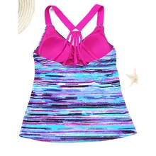 Женский раздельный купальник пляжный купальник консервативный купальник с принтом жилет Топ большого размера цельный купальник пляжный купальник