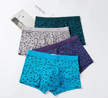 

4pcs/lot UnderPants Man Thin Short Breathable Flexible Comfortable Shorts
