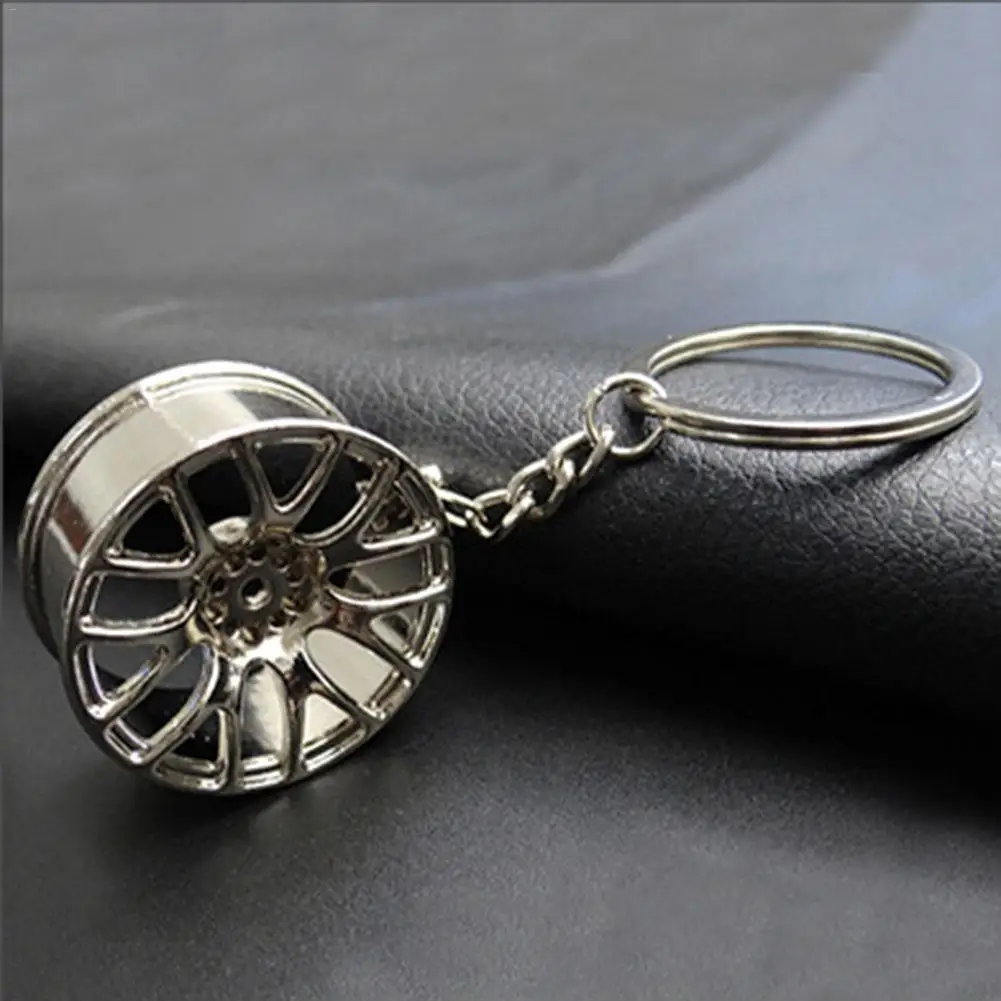 Креативный мини-ступица колеса автомобиля автомобильные логотипы брелок для ключей автозапчасти автомобиля Мини колесо колеса брелок