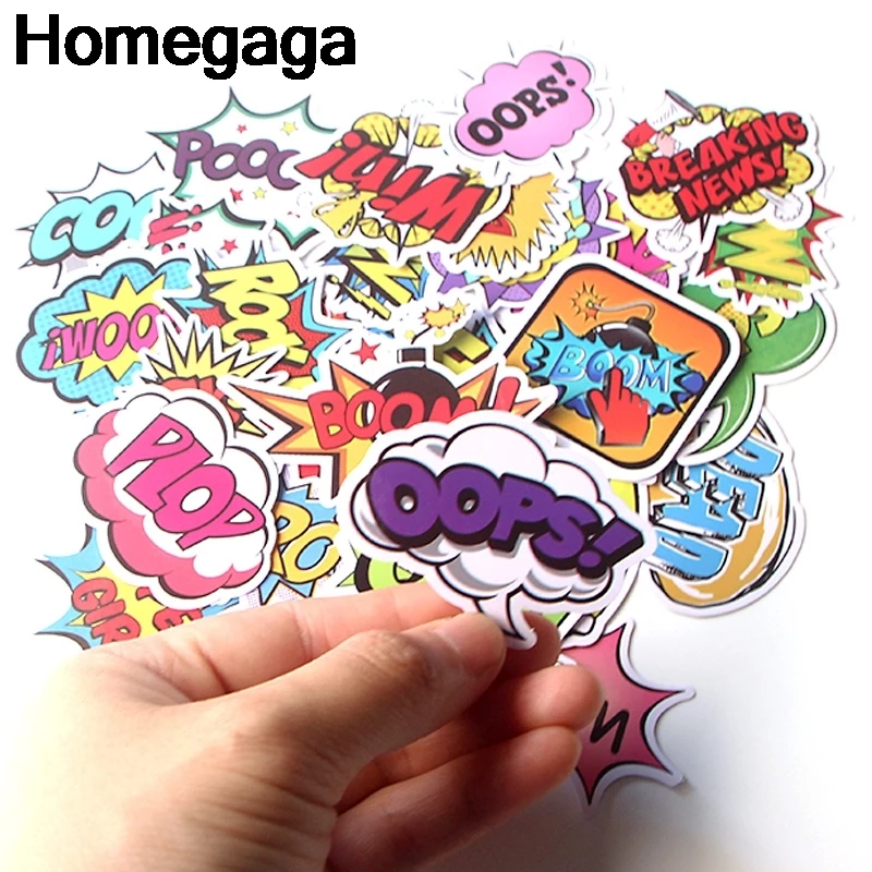 20 компл./лот Homegaga 40 шт./компл. текстовые письма ПВХ наклейки для скрапбукинга багажа телефона ноутбука настенные наклейки для гитары D2144
