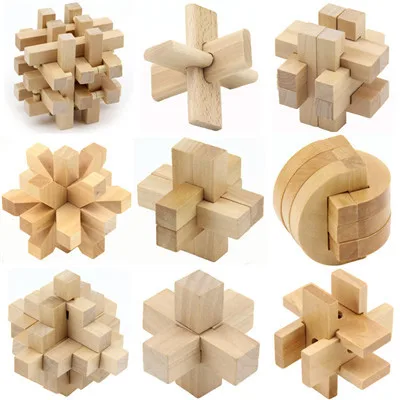 iq puzzle wooden