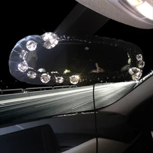 crystal * diamond personalized fashion female Car rearview mirror cover auto styling for Gilrs