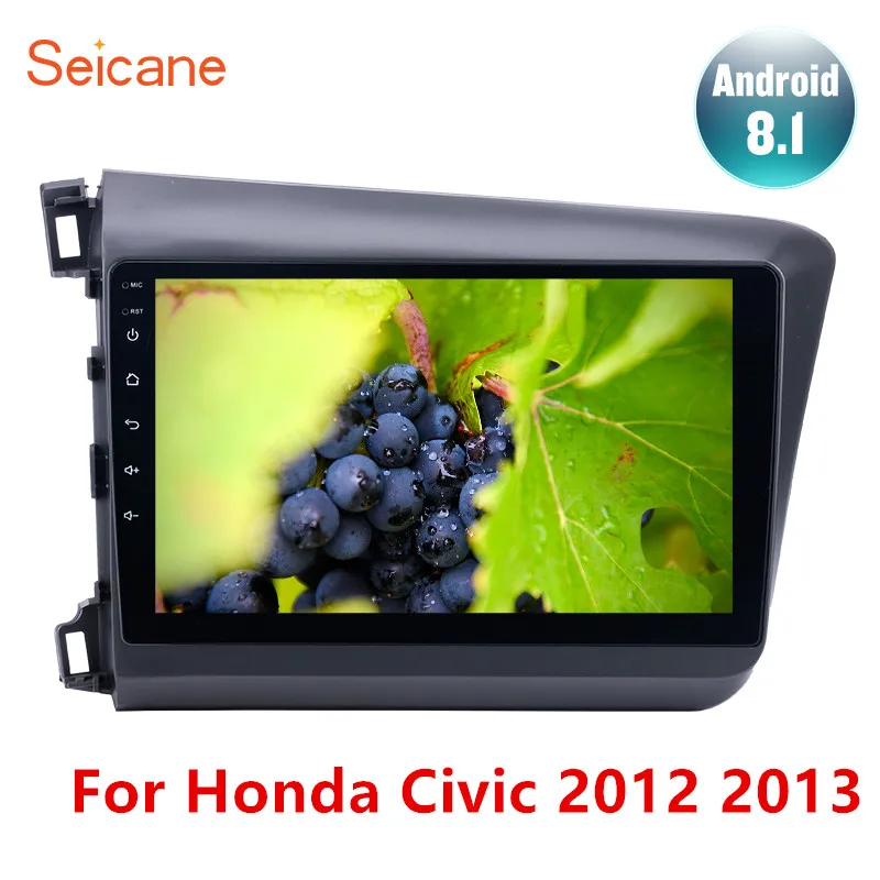 Seicane Android 8,1 2din автомобильный мультимедийный плеер gps навигация для Honda Civic 2012 2013 стерео Поддержка DAB+ Зеркало Ссылка