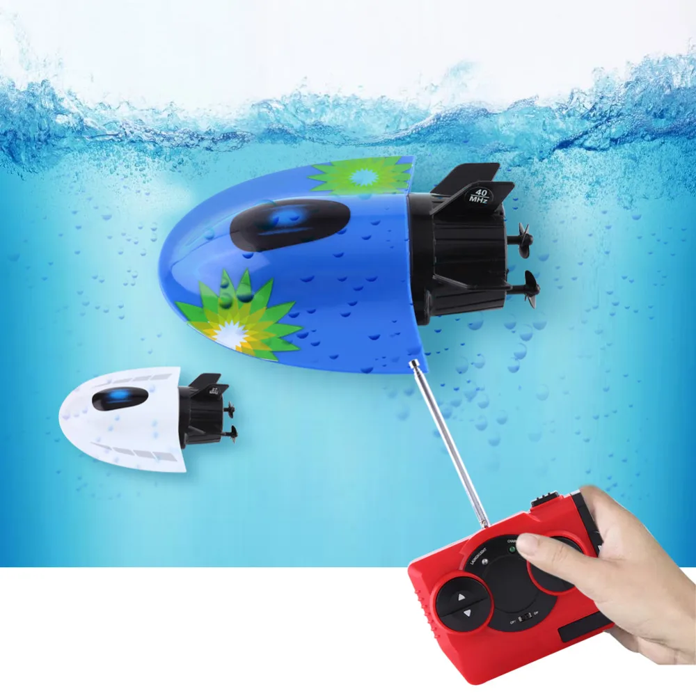 RC Submarine Mini Remote Control Underwater Sightseeing Boat Model Toy