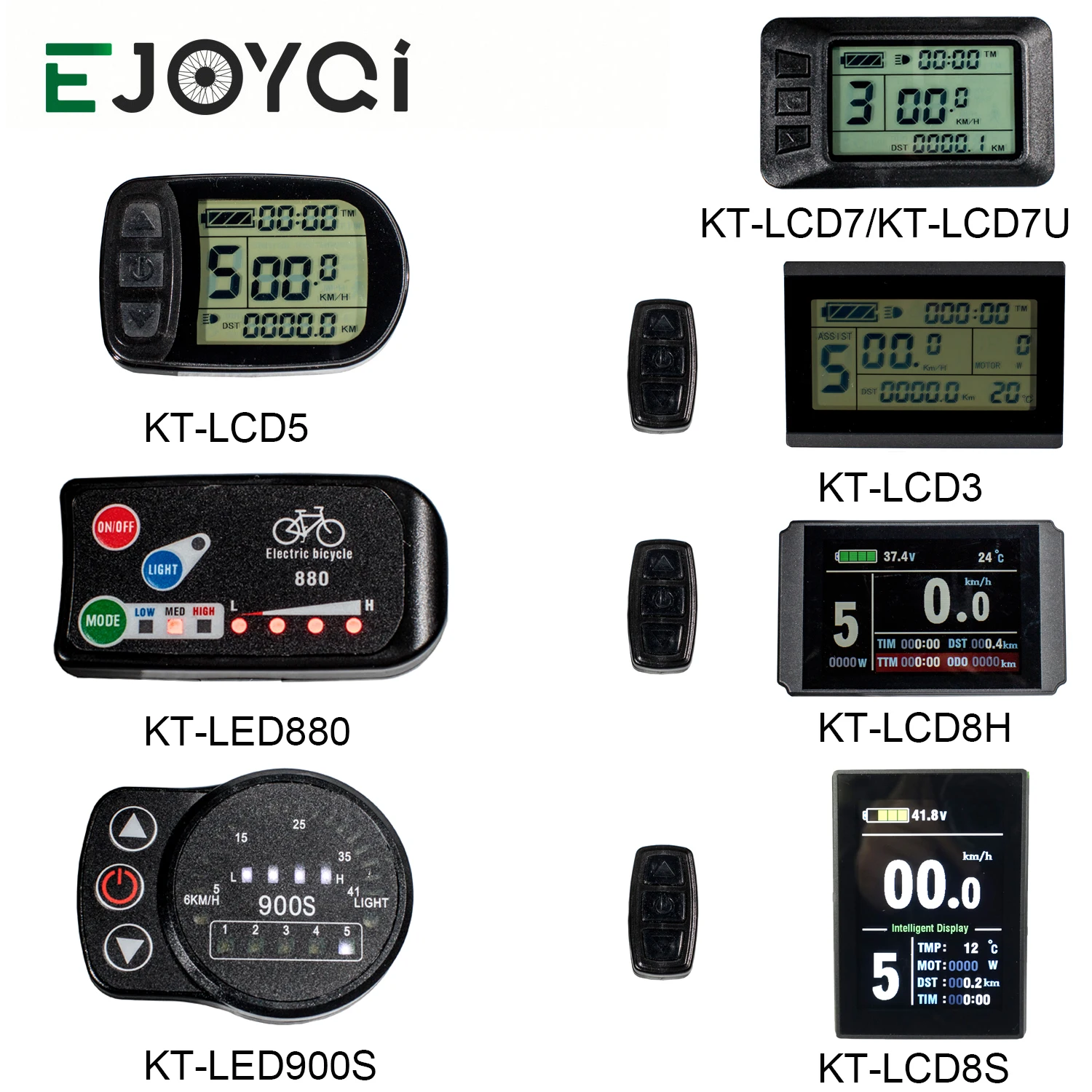 Sale KT Ebike LCD Display 36V 48V 72V Electric Bicycle Computer Ebike LCD LED Controller Panel LCD5 LCD3 LCD7 LCD8 LED880 LED900S 0