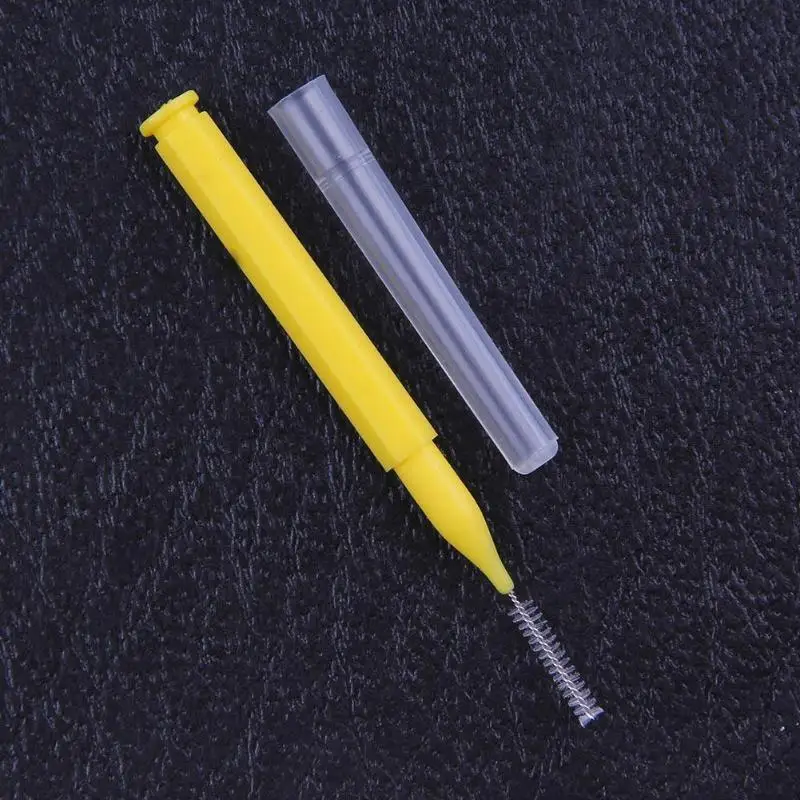 8 шт./упак. ручки зуба, потрясающая гигиена Стоматологическая межзубная щётка для чистки гигиены полости рта пластиковая зубочистка
