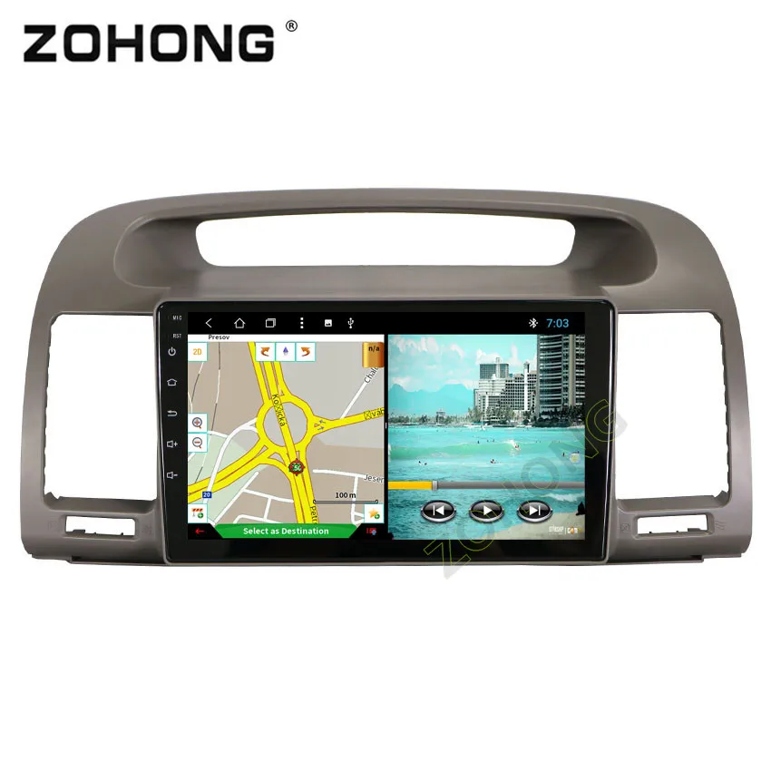 Cheap 2.5D 9inch Octa Core Android8.1 For Toyota Camry 2002 2003 2004 2005 2006 CAR DVD Player Navigation gps satnav Radio wifi BT MAP 1