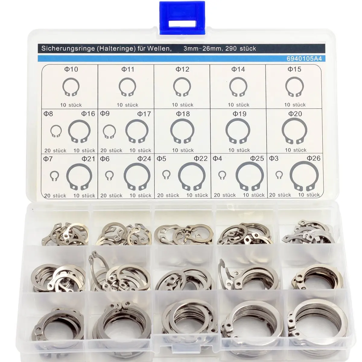 Retaining Rings for Shafts,External Retaining Rings Circlip Assortment
