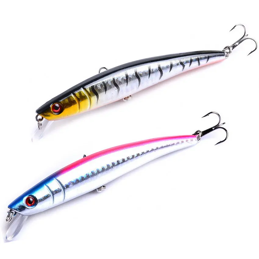 

Minnow Fishing Lures 11.5CM 11G Wobbler Floating 4# Treble Hook Artificial Pesca Hard Bait Swimbait Crankbait 14 Colors