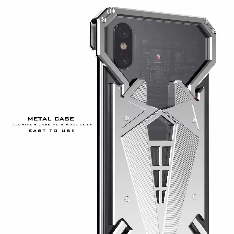 Роскошный крутой чехол с человеком-пауком для Xiaomi Mi 8 9 se Lite, металлический алюминиевый сплав, противоударный защитный чехол s, противоударный чехол - Цвет: Spider silver