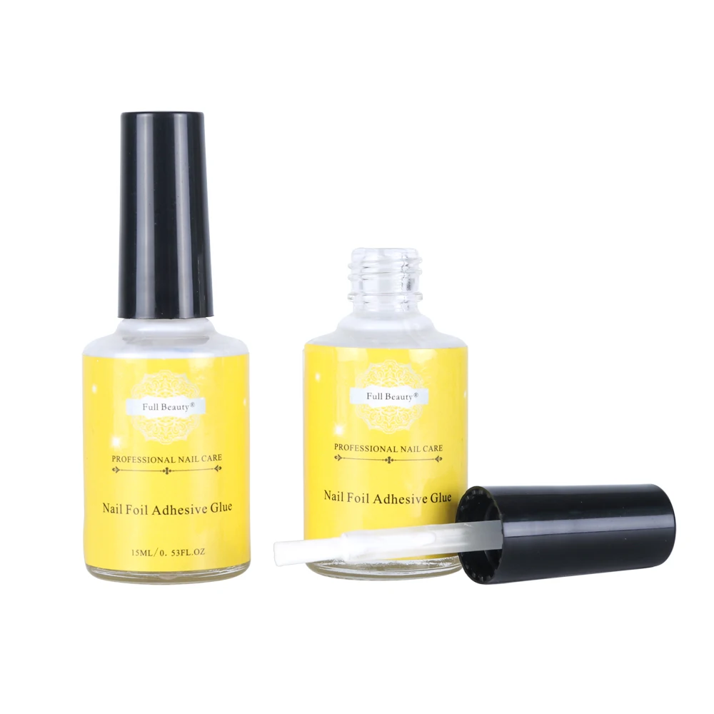 Nail Foil Adhesive Glue For Nail Art Transfer Foils Paper Stickers Gel Polish Brush Manicure Tips Decorations Tools (5)