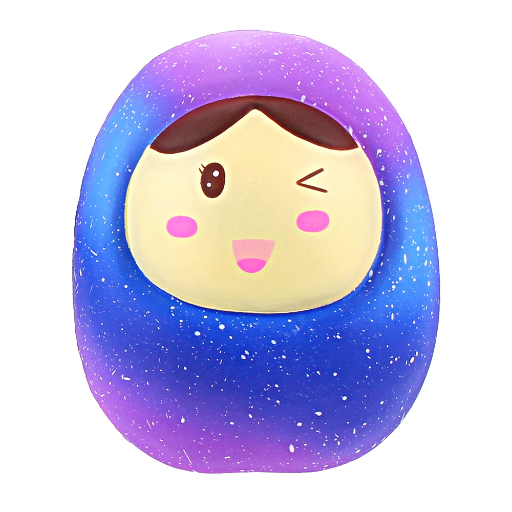 Jumbo русские куклы милые Kawaii мягкими замедлить рост Galaxy Радуга Emoji снятие стресса игрушечные лошадки Моделирование игрушка подарок для детей