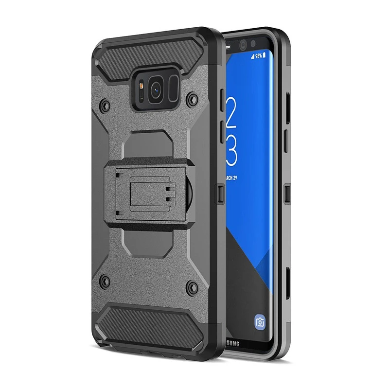 

Newest Slim Tough Shockproof Armor Armour Hybrid Case for Samsung Galaxy S8 S8Plus Hard Back Cover Case Protection Case