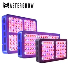 MasterGrow 1200 Вт 900 Вт 600 Вт Светодиодный светильник с двумя ЧИПАМИ полный спектр 430-730nm с гальваническими отражателями для комнатных растений