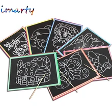 10 шт./лот 21*29 см два-в-одном Magic Цвет нуля Книги по искусству Бумага Цвет ing карты выскабливание рисунок Бумага для детей akp014