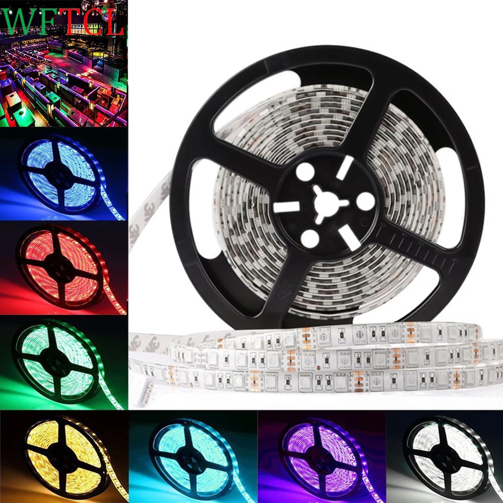 led strip lights 5050 RGB led tape light 5 Meters 60LEDs/M led band white, warm white super