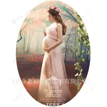 Royal Style Maternity Lace Dress Pregnant Photography Props Pregnancy maternity photo shoot long dress Fancy