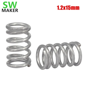 

SWMAKER 3D Printer accessories Ultimaker 2 Reprap Table Spring D2150 Extruder Compression Springs Leveling Springs 1.2*15 mm