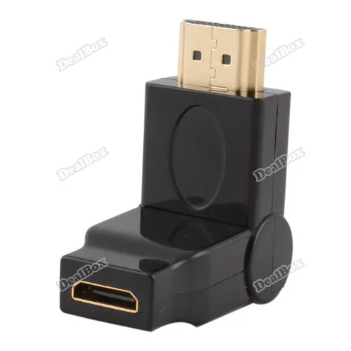 dealbox Approving! HDMI Male to Mini Female 180Rotation Swivel 90Folding Adapter Converter Practical! |