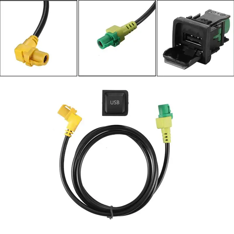 Автомобильный USB адаптер аудио кабель переключатель разъем Aux для RNS315 RCD510 Magotan L POLO