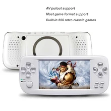 Novo 4.3 Polegada Embutido 650 Jogos Jogador Handheld Do Jogo Para CP1/CP2/GBA/FC/NEO/GEO Formato Jogos 32Bit HD Portátil Game Console