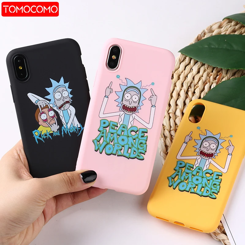 

Rick And Morty Funny Cartoon Comic Meme Funny Quote For iPhone 11 Pro 8Plus X 7 7Plus XR Xs Max Soft Silicone Matte Case Fundas