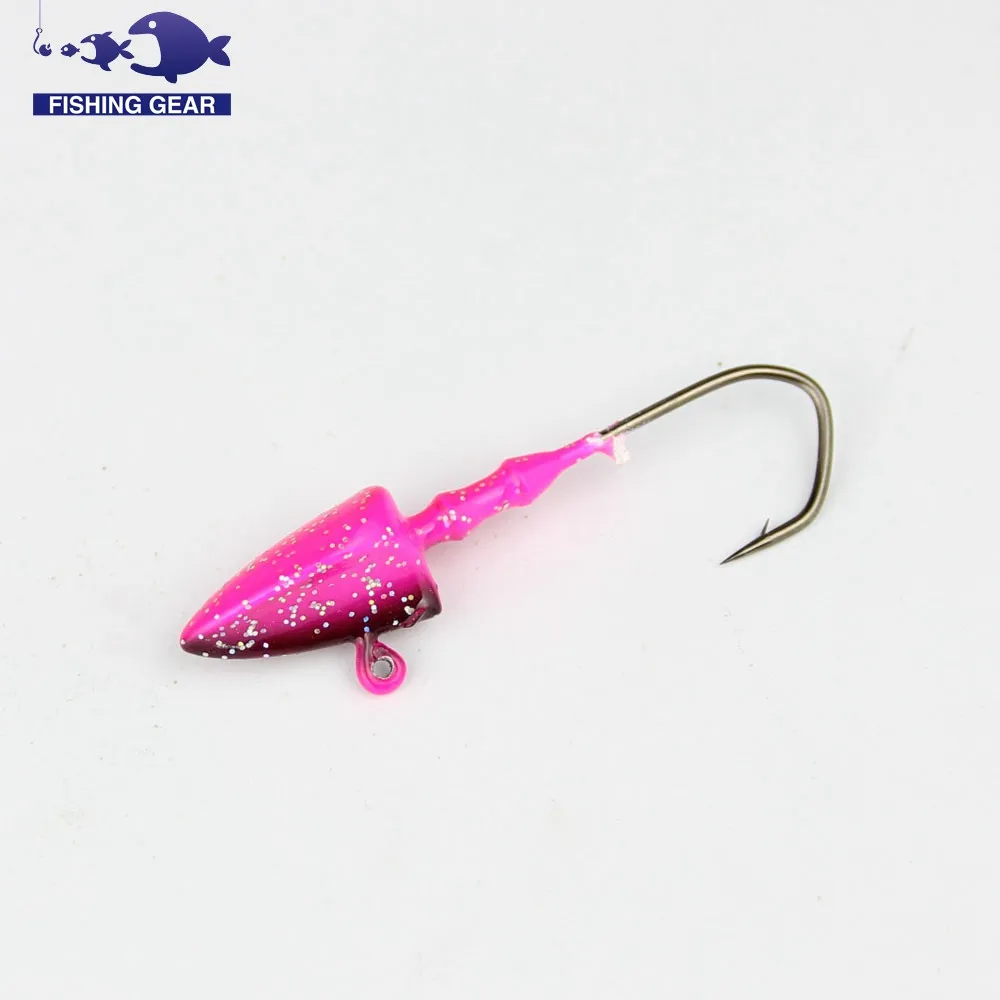 14g fishing lead jig head hook 3pcs sea bass ice carp fishing hooks lead head triangle jig head bait fishing leurre peche pesca  (11)