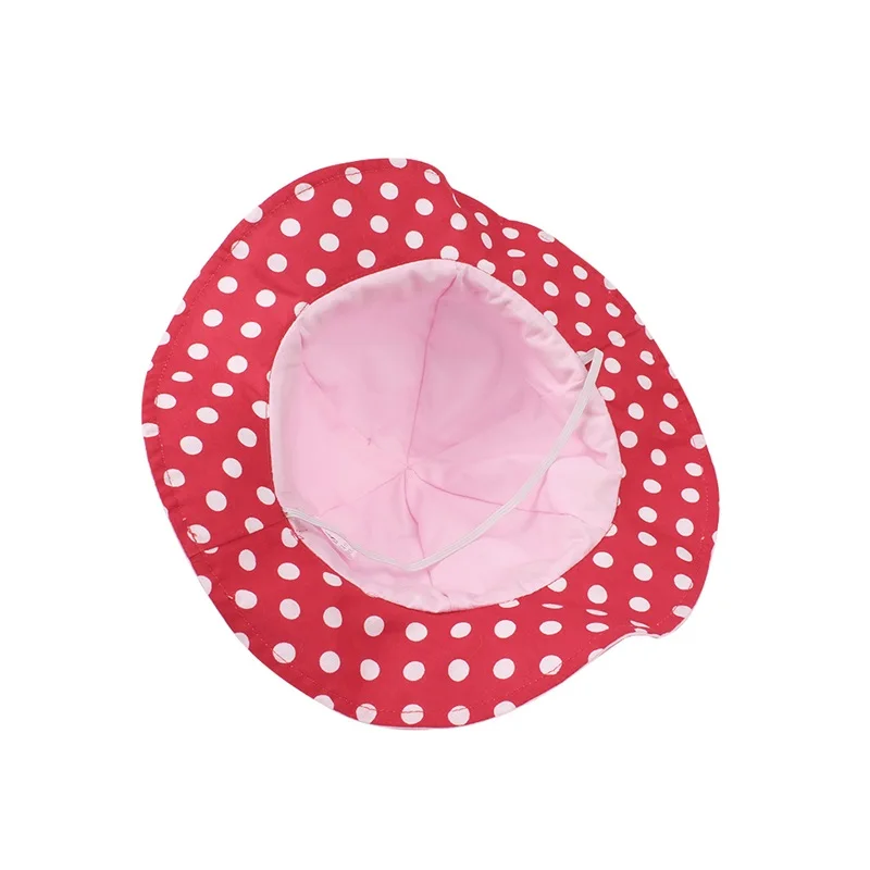 Bow Dots Girls Hat Wide Brim Kids Panama Summer Sun Cap For Girls Beach Hat Pink White Beautiful Kids Hat Baby Girls Clothing (10)