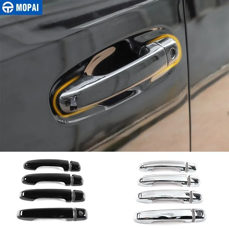 

MOPAI Car Stickers for Toyota 4 Runner 2017+ Car Door Grab Handle Decoration Cover Trim for Toyota 4Runner 2017+ Car Accessories