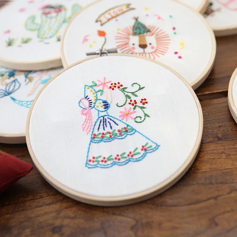 1 шт. мультфильм DIY ленты вышивка для начинающих рукоделие Наборы крест стежка