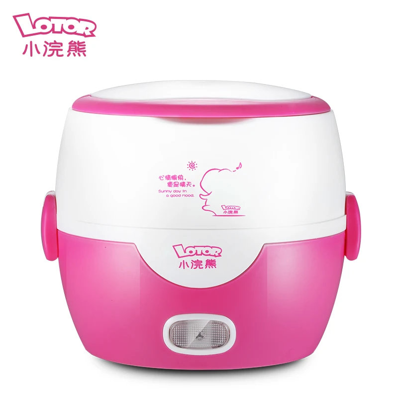 

Multifunctional Electric Lunch Box Steamed Rice Hot Rice Double Layer Students Going Out Easy To Carry Stainless Steel Liner