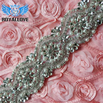 

(10yards) Wholesale Sewing On Beaded Hot Fix Bling Decorative Glass Rhinestone Trim for Wedding Dress Bridal Garter craft 5.5cmW