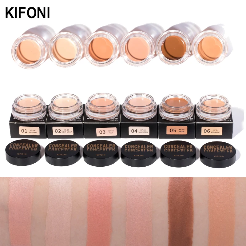 

KIFONI Full Cover Pro Makeup Concealer Cream Face Corrector Liquid Make Up Base For Eye Dark Circles Facial Natural Cosmetic