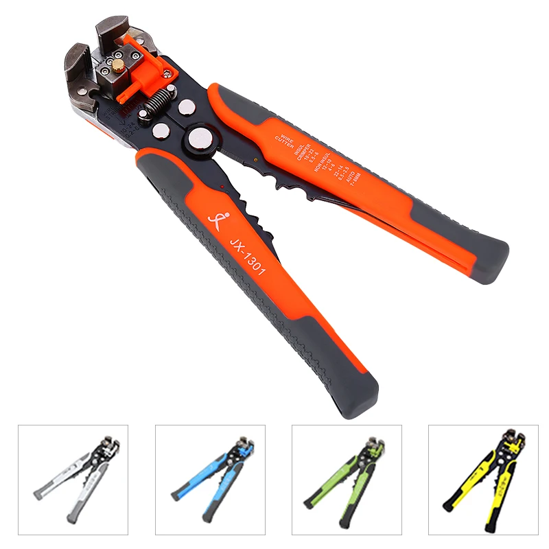 

JX1301 Cable Wire Stripper Cutter Crimper Automatic Multifunctional TAB Terminal Crimping Stripping Plier Tools Hand Tool