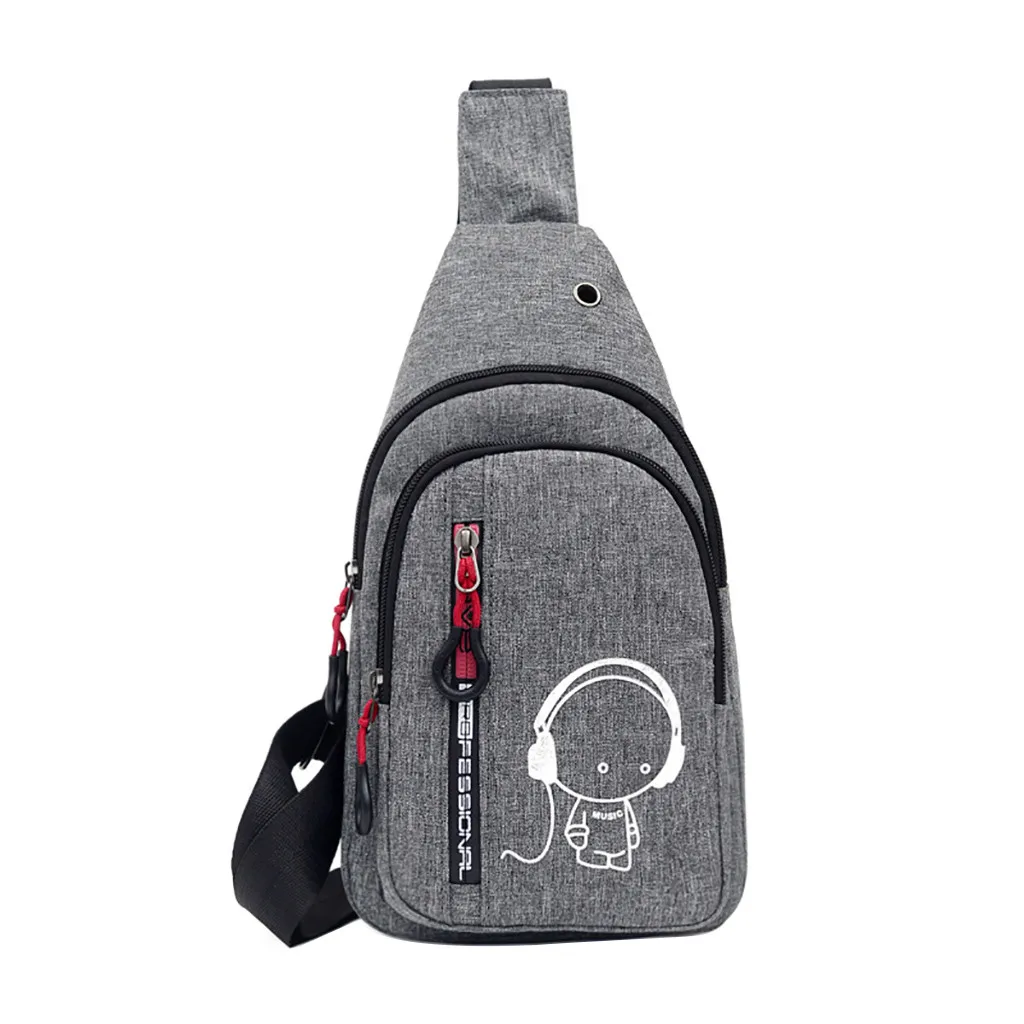 

Small Wild Fashion One Shoulder Plaid Chest Bag Men Bags Multi-Function Messenger Bag Fashion Waist Pack