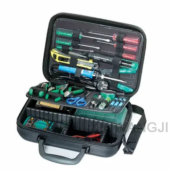 

Pro'skit 1PK-710KB-1 Electrician Maintenance Tool Kit Including Tweezers Electric Meter Screwdriver Pliers Repair Set (30 In 1)