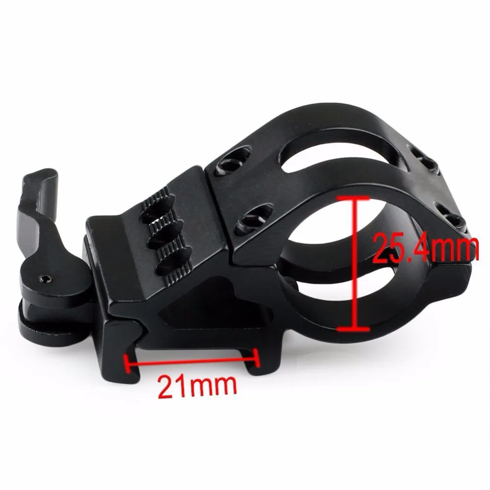 

Funpowerland Flashlight Mount 45 Degree Side 1" 25.4mm Ring Picatinny