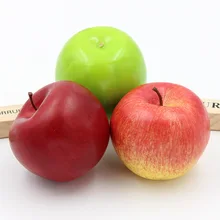 2 шт. красивые искусственные фрукты в виде яблока, модели для дома, кухни, вечерние украшения, украшения для дома, формочки для продажи, новое поступление