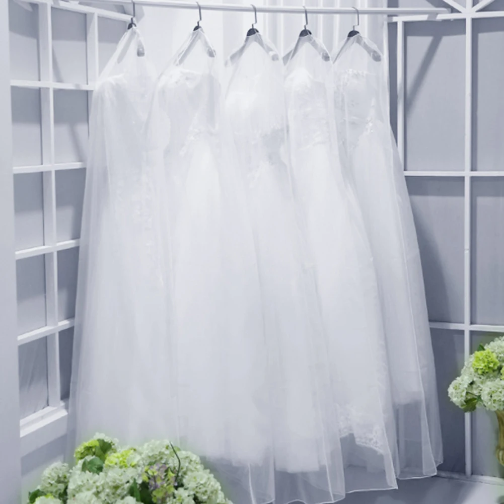 Длинный Чехол для свадебного платья, пылезащитная сумка для хранения одежды, домашняя сумка для хранения, чехол-органайзер для костюма