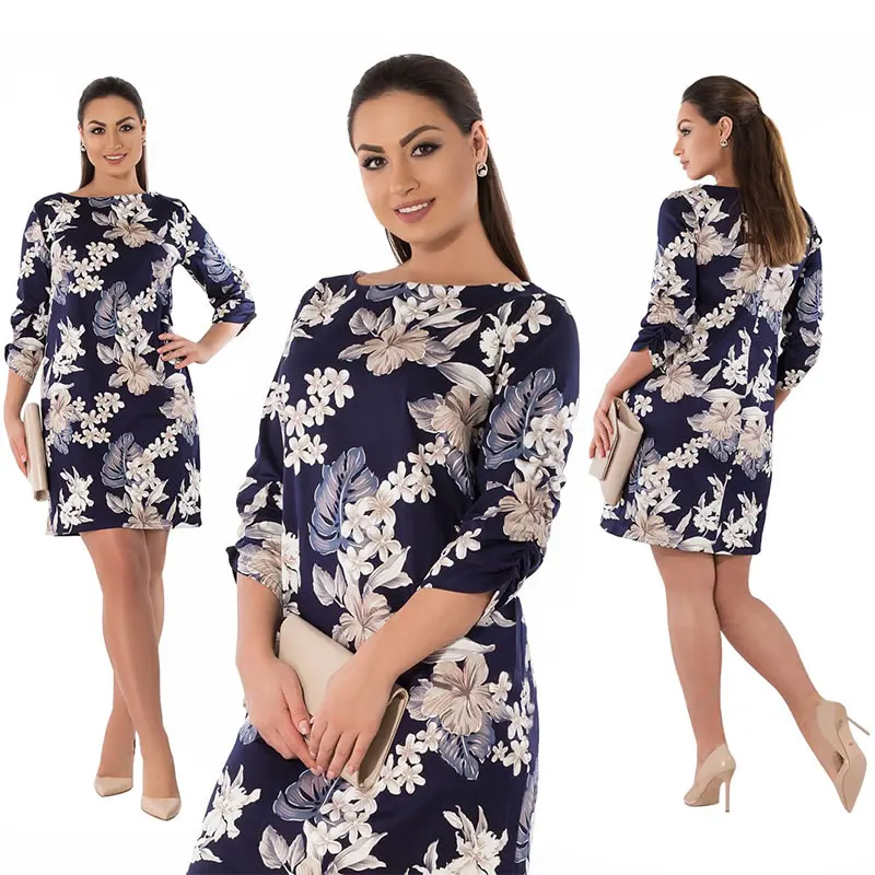 2018 Summer font b Dress b font Plus Size font b Women b font Clothing Elegant