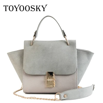 

TOYOOSKY New Fashion Women Crossbody Bag Female Nubuck Leather Casual Shoulder Bag Brand Designer Handbag Ladies Trapeze Bag