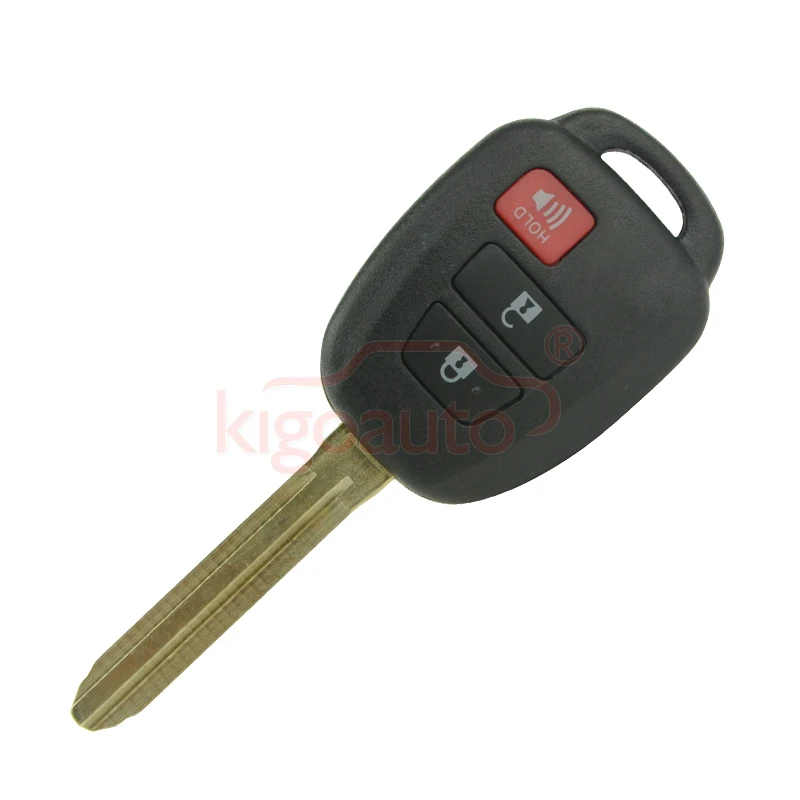 

No chip HYQ12BDM Remote head key 3 button toy43 blade 314.4Mhz for Toyota RAV4 Prius C 2013 2014 2015 kigoauto