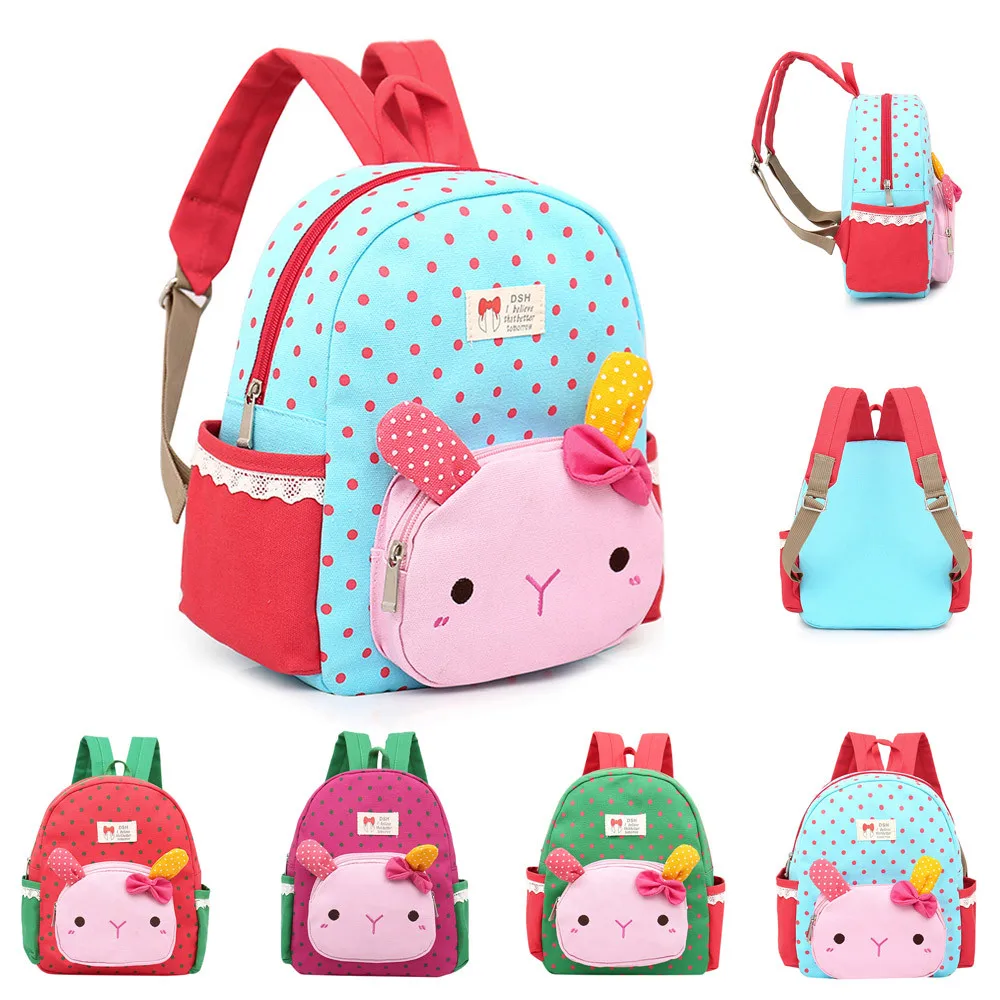 Милые сумки для детей, для маленьких девочек и мальчиков, Детский рюкзак с мультяшным Кроликом, рюкзак для малышей, школьная сумка, Новое поступление
