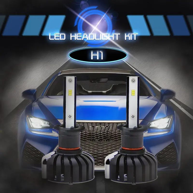 

Vehemo 2PCS H1 LED Headlight LED Fog Light Car Accessories Universal Car Styling Light Bulbs Front Lamp Automobile