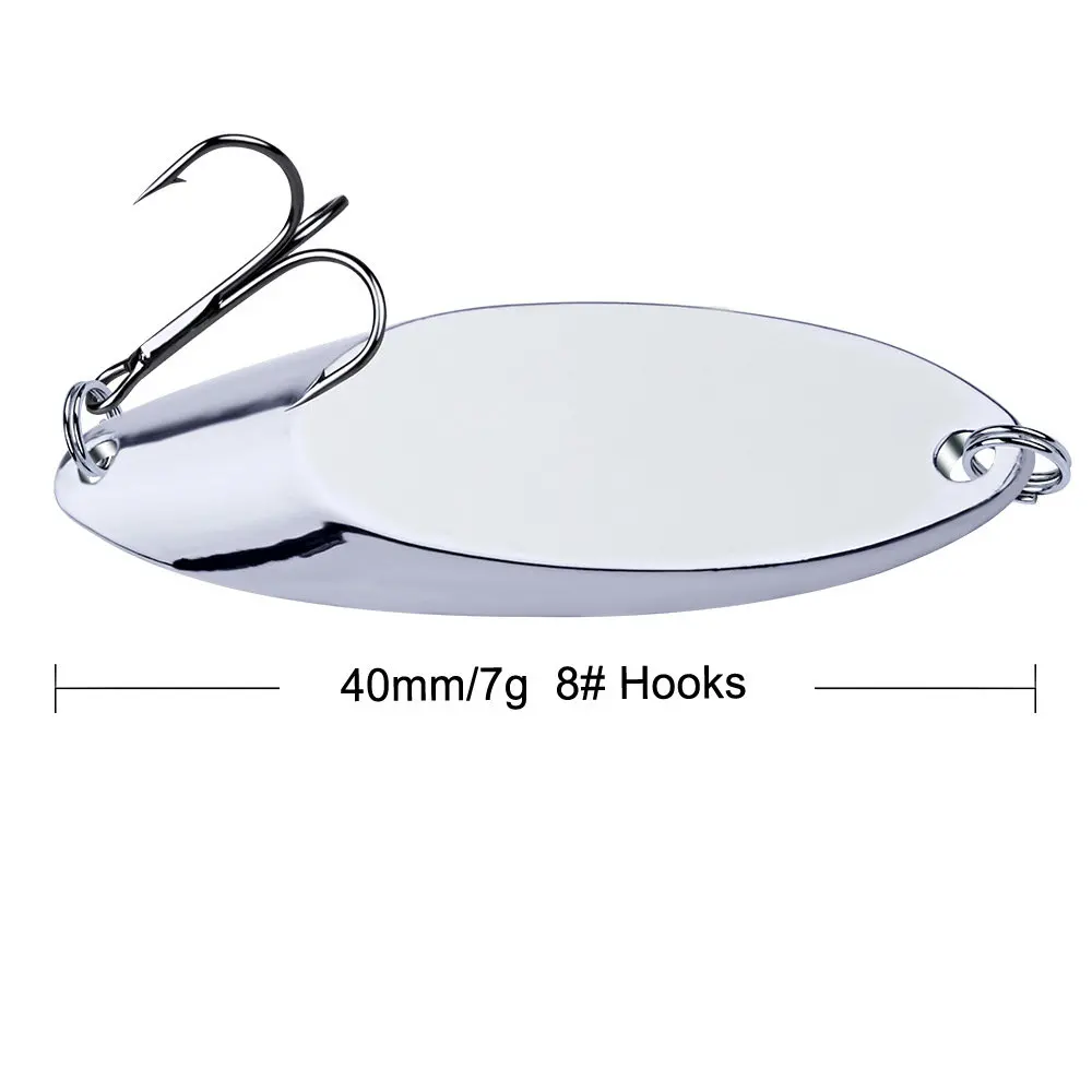 1 pc. 3 g-60 g Metal Spinner Spoon Fishing Lure Hard Bait Sequin Noise Lure Artificial Bait Small hard Sparkles Spinner - Цвет: 2