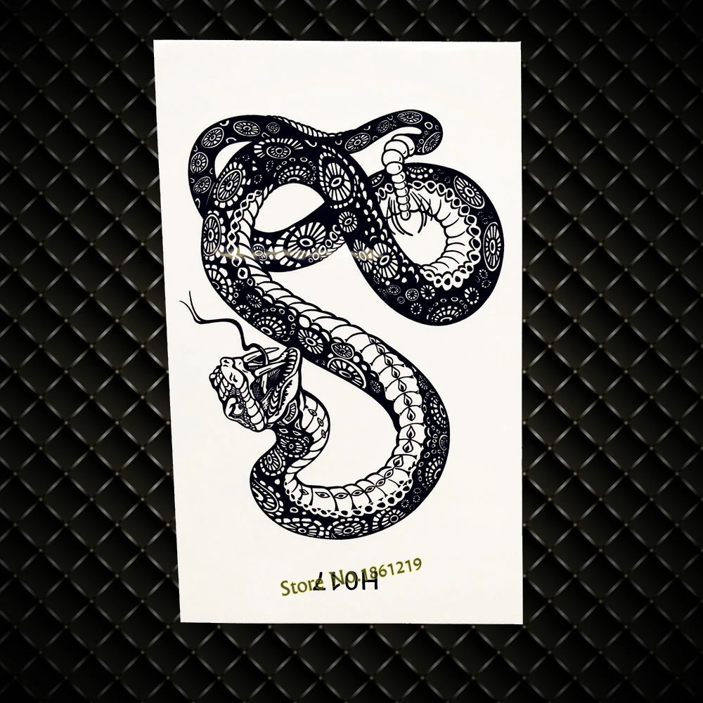 3d vivid snake print temporary tattoo henna waterproof tattoo 3d vivid snake print temporary tattoo henna waterproof tattoo