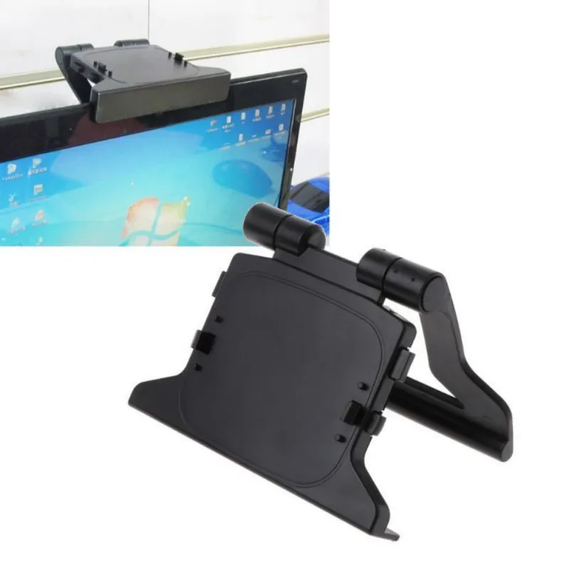 

TV Clip Clamp Mount Mounting Stand Holder Suitable for Microsoft Xbox 360 Kinect Sensor Durable Use Plastic Black Plastic