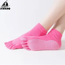 FDBRO для пеших прогулок, бега, велоспорта, йоги, женские носки для тренажёрного зала, спорта, фитнеса, йоги, носки с пятью пальцами, противоскользящие, дышащие, для альпинизма, кемпинга