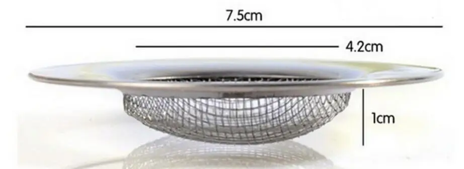 1 шт. волос Catcher пробка Нержавеющая сталь Ванна Душ сливное отверстие фильтр ловушка Металл проволочная воронка фильтр Кухня аксессуары 50